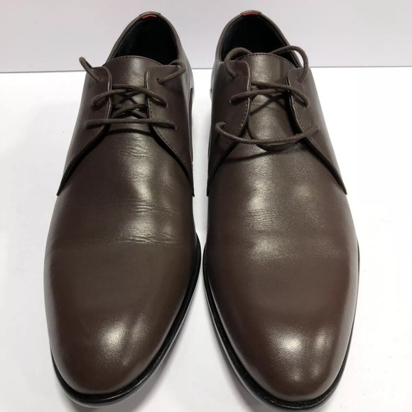 Hugo Boss Men’s Derby Oxford Dress Shoes Brown, Size UK 10.5, US 11.5 M main image 2